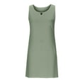 thumbnail image 5 of SMihono Summer Dresses for Women 2025 Sleeveless Vacation Dress Loose Fit Flowy Dress Casual Beach Dresses Crewneck Sundress Mint Green L, 5 of 8