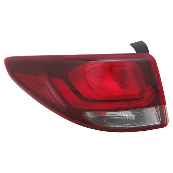 KAI New CAPA Certified Standard Replacement Driver Side Outer Tail Light Assembly, Without Sport/LED, Fits 2017-2018 Hyundai Santa Fe XL