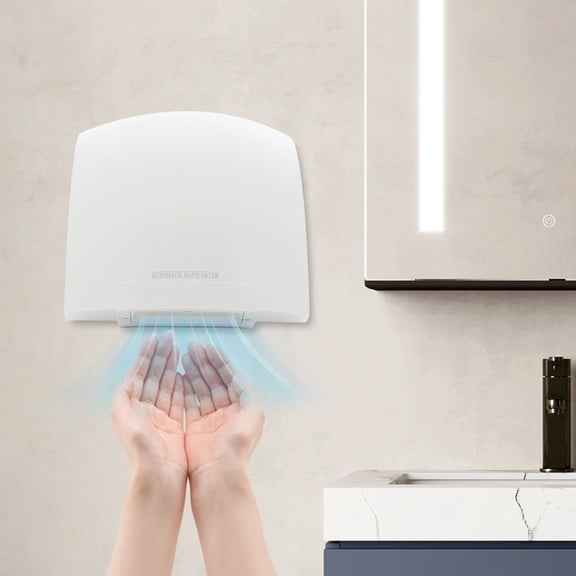 ZhdnBhnos Automatic Hand Dryer Wall Mount Infrared Induction Air Hand Dryer Commercial Electric Hands Drying Machine 1200W