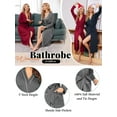 thumbnail image 6 of Avidlove Women's Kimono Robes Long Knit Batherobe Lightweight Soft Bath Shower Robe Long Sleeve Ladies Loungewear Bride Spa Robe, 6 of 8
