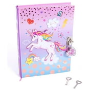 Hot Focus Unicorn Secret Diary with Lock 7 Rainbow Theme Journal Notebook (HFC-251UC)