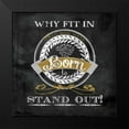 thumbnail image 2 of Carol Robinson Small Black Modern Wood Framed Wall Art Titled - Born to Stand Out, 2 of 5