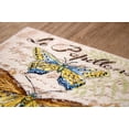 thumbnail image 2 of Counted Cross Stitch Kit Vintage Wings-Le Papillons Leti975 Needlework Easy Small Butterfly By LetiStitch Yellow, 2 of 14