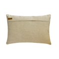 thumbnail image 3 of Funda de almohada lumbar decorativa morada de 30 x 55 cm (12 x 22 pulgadas), almohada rectangular de patchwork de terciopelo y lino, diseño de rayas de estilo moderno - Swathe Wine, 3 of 3