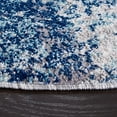 thumbnail image 3 of SAFAVIEH Aston Calanthia Abstract Area Rug, Navy/Gray, 6'7" x 6'7" Round, 3 of 10