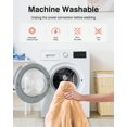 thumbnail image 5 of Ocuuziisu Wearable Heated Throw Blanket with Pockets, 50" x 70" Flannel and Sherpa Electric Wrap Poncho Shawl, 4-Hour Auto Shut Off, Machine Washable, Beige, 5 of 9