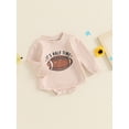 thumbnail image 5 of Yunliwuli Baby Boys Rugby Print Romper Round Neck Long Sleeve Back Letter Print Toddler Jumpsuit for Spring Fall, 5 of 10