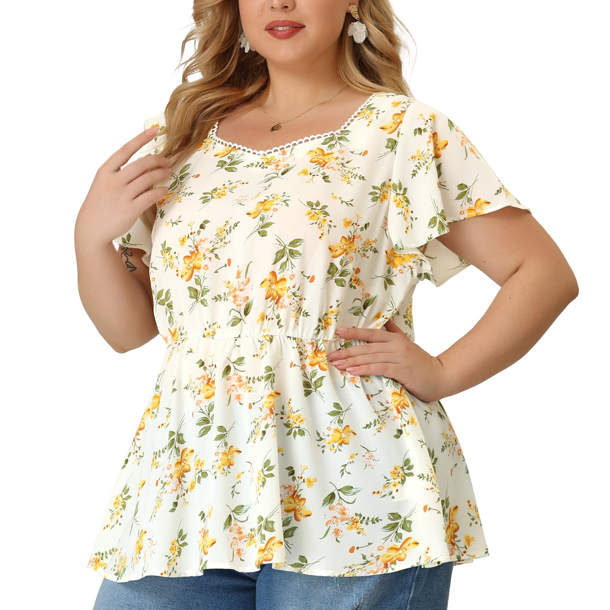 Top peplum grande taille hotsell