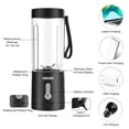 thumbnail image 5 of Licuadora portátil para batidos y batidos, OBERLY Licuadora de viaje personal para proteínas con batería recargable USB de 4000 mAh, triturar hielo, frutas congeladas y bebidas, mini taza de viaje de, 5 of 5
