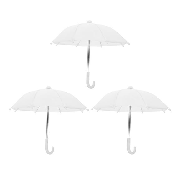 Raindrops  3 Pcs Kids Dome Umbrellas Girls Unbreakable Mini Child