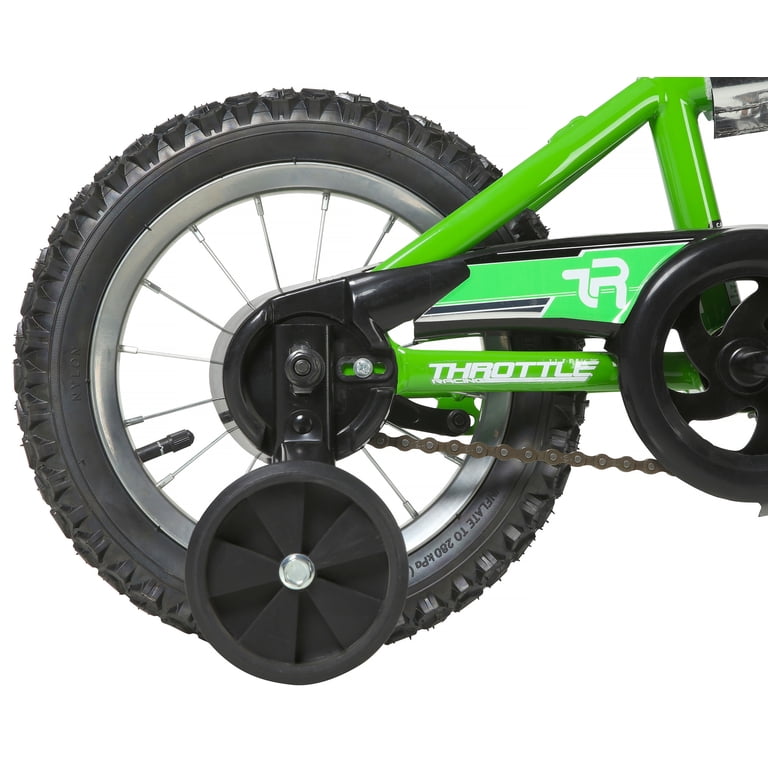 Dynacraft Throttle 12 inch Kids BMX Bike for Age 3-5 Years, Green