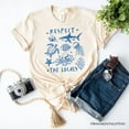 thumbnail image 6 of Respect the Locals Ocean Animals T-Shirt, Cute White and Natural Vacation Tee, 6 of 8