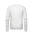 thumbnail image 4 of VSSSJ Men's Crewneck Knit Sweater Slim Fit Casual Twist Patterned Cable Knitted Long Sleeve Lightweight Texture Pullover Tops White XXXL, 4 of 8