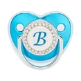 thumbnail image 1 of DPTALR Baby Pacifier 26 Letter Name Initials Clip Silicone Baby Pacifier Golden Shiny Newborn Pacifier, 1 of 3