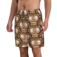 thumbnail image 2 of Sikiie Beautiful Owl Print Men's Beach Shorts, High Elastic Quick-drying Shorts - with Drawstring and Slip Pockets, Suitable for Beach, Sports, Vacation-XX-Large, 2 of 6