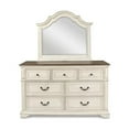 thumbnail image 4 of New Classic Anastasia 4-PC Wood Queen Bedroom Set with Nightstand in Ant White, 4 of 6
