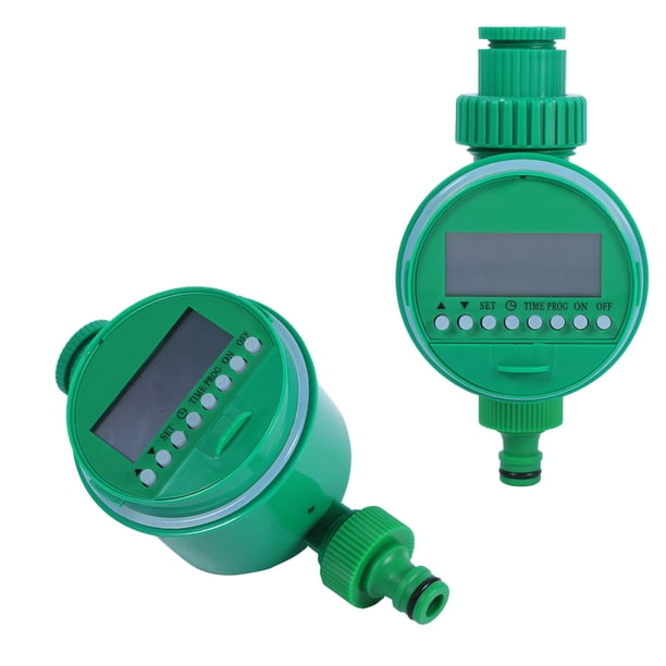 Controlador De Riego Con Temporizador De Agua Para El Hogar Digital LCD Para Jardín Con Diseño A Prueba De Fugas Verde 9,8 Cm X 16,5 Cm