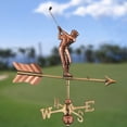 thumbnail image 3 of Good Directions Golfer Weathervane with Roof Mount, Pure Copper - 21"L, 3 of 3