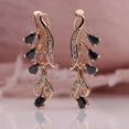 thumbnail image 4 of Jiaroswwei 1 Pair Simple Women Water Drop Cubic Zirconia Long Dangle Earring Jewelry Accessory, 4 of 8