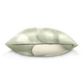 thumbnail image 2 of Abstract Green and Cream Waves 16x16 Inch Plush Velvet Pillowcase Double Sided Print, Hidden Zipper, 2 of 7
