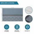 thumbnail image 6 of Boho Blue Flower Placemats Set of 6, Abstract Bohemia Pesley Floral Placemats for Dining Table, Place Mats for Kitchen Tabletop, Waterproof Wipeable Dining Table Mats Set, 6 of 9