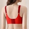 thumbnail image 4 of Amidoa Seamless Bras for Women Full Coverage Push-up Red Solid 18-Hour Ultimate Lift Bralette Women's Lingerie L, 4 of 4