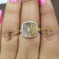 thumbnail image 3 of Natural Golden Rutile Quartz 925 Sterling Silver Handmade Statement Ring Birthday Gift Jewelry, 3 of 5