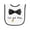 White and Black, variant on Inktastic I've Got This Black Bow Tie with Wedding Ring Baby Terry Cloth Bib