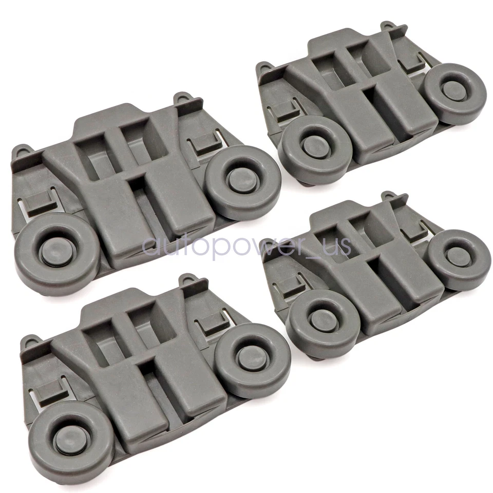 Set Of 4 Kitchenaid Dishwasher Lower Dishrack Wheel Roller Wpw10195417