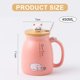 thumbnail image 2 of Linda taza de café de cerámica Linda tapa de gato con cuchara Posavasos Kawaii Taza de té novedosa Taza femenina rosa Taza de Navidad Regalo del día de la madre Regalo de cumpleaños 450ML, 2 of 5