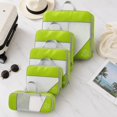 thumbnail image 4 of Packing Cubes Compression Green 5 Piece Set Travel Luggage Organizer Bags for Carry on Suitcase Storage, 4 of 6