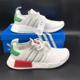 thumbnail image 3 of Ad-id-as Originals NMD R1 Athletic Shoes White Green Red HQ1434 Men’s Size 11.5, 3 of 6