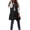 Black, variant on ZHOUCHANKIDS Long Puffer Vest Women Quilted Down Jackets Sleeveless Puffy Vest Zip Up Winter Coats Fall Outerwear Khaki L