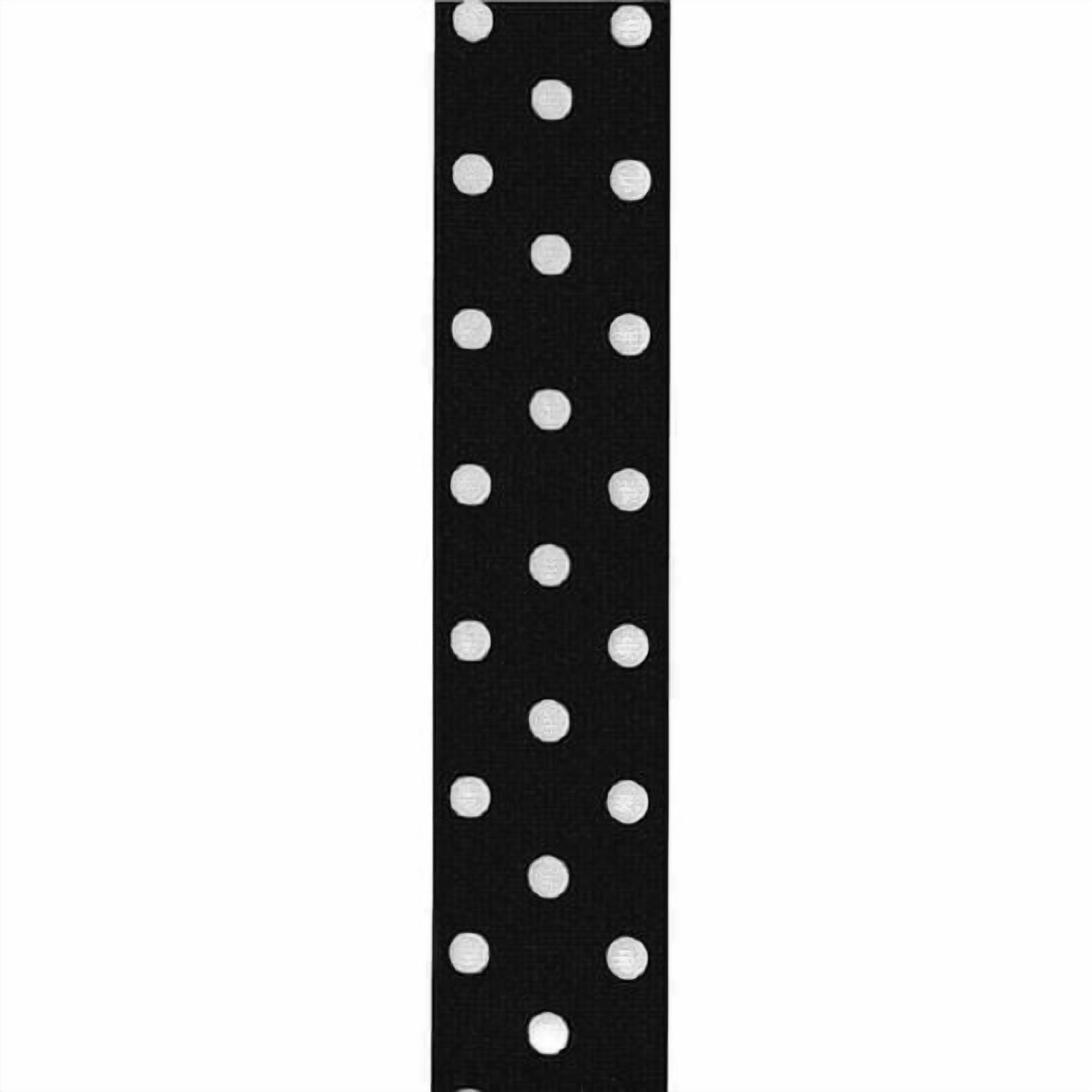 Offray 39mm Polka Dot Grosgrain Ribbon, Polka Dot