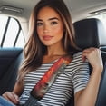 thumbnail image 2 of Uorisanigo Cool Flame Wolf Flannel Seat belt Shoulder Pad Thick Fluffy Seat Belt Shoulder Strap Covers Comfortable Driving Car Seat Strap Pads Two Piece Set Compatible with Most Cars, 2 of 7
