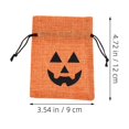 thumbnail image 5 of COMPUKAS 50pcs Orange Burlap Sweets Pouches Bags for Family Gatherings and Party Favor Packaging, 5 of 7
