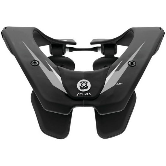 Atlas Air MX Offroad Neck Brace Black/Silver LG