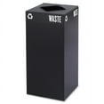 thumbnail image 3 of Safco Public Square Trash Container, Square, Steel, 31gal, Black -SAF2982BL, 3 of 4