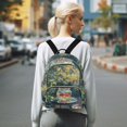 thumbnail image 7 of FORMRS Mini Backpack Purse for Women Quilted Travel Daypack Casual Shoulder Bag, Sunshine Goldfish, 7 of 7