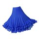 thumbnail image 3 of Falda de baile para mujer, traje de flamenco, vals, cintura elástica, falda de malla con vuelo Azul real, 3 of 8