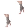 thumbnail image 1 of Jumpingount Paquete de 2 unidades por lote, textura cálida multicolor, calidez, tendencia, calidez, 2 piezas y pierna para ocasiones, combina Gris 1 2piezas, 1 of 6