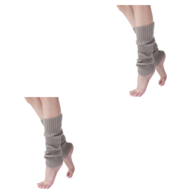 Jumpingount Paquete de 2 unidades por lote, textura cálida multicolor, calidez, tendencia, calidez, 2 piezas y pierna para ocasiones, combina Gris 1 2piezas