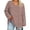 Brown, variant on Tops for Women, Women's Plus Size Tops Long Sleeve Tee Shirt V Neck Fashion Basic Ladies Loose Fit T Shirt Brown XL