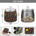 thumbnail image 2 of Yayeee Ashtray with Lid for Cigarette Smokeless Stainless Steel Home Ash Holder, Moon Pattern, 2 of 7