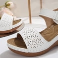 thumbnail image 5 of Taylonsss Women's Breathable Comfortable Wedge Sandals with Adjustable Ankle Strap for Spring Summer Plus Size Beach Casual Everyday Wear, 5 of 9