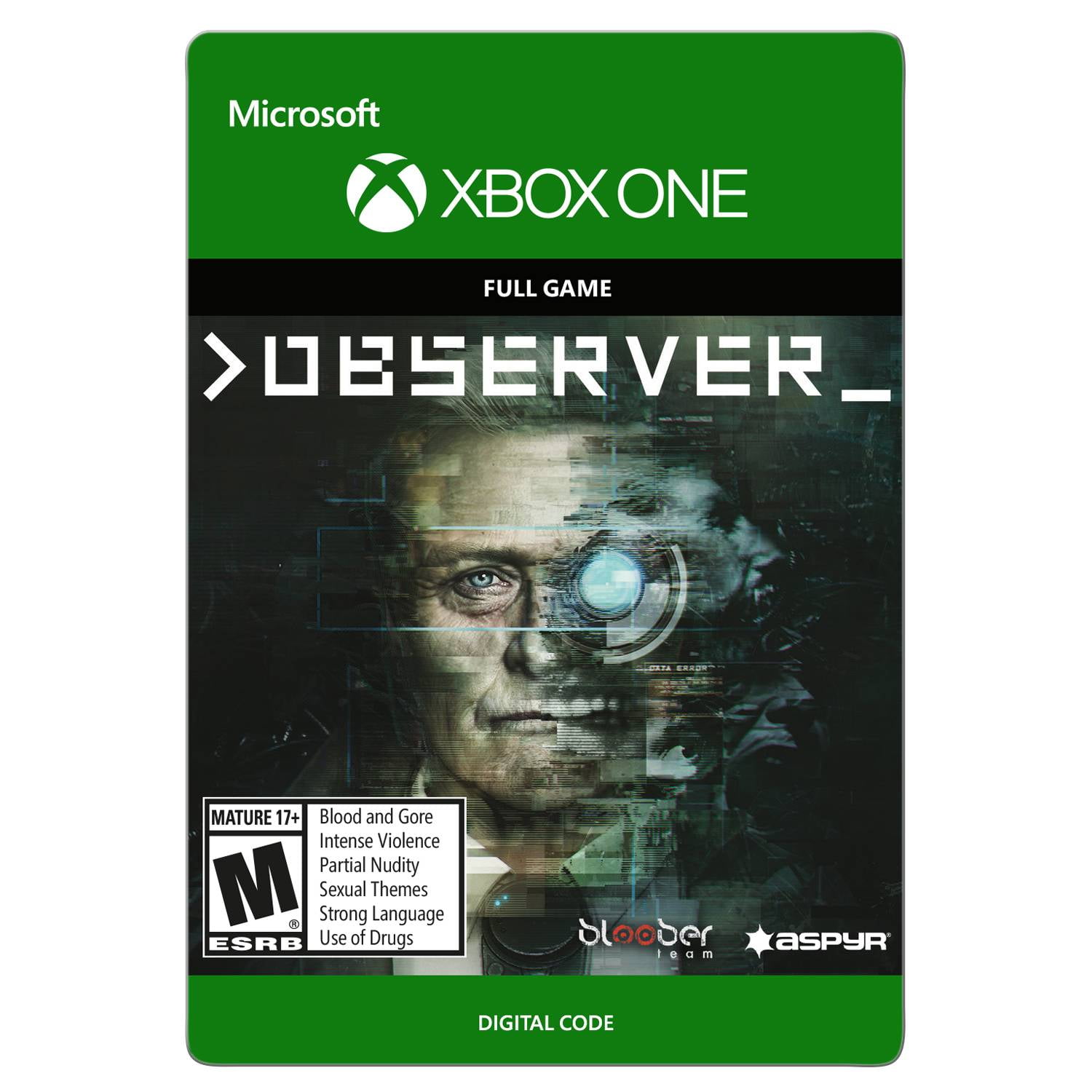 Observer Aspyr Media Xbox One Digital Download Walmart Com
