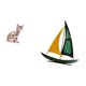thumbnail image 5 of Figura de escritorio,Estatua de gato en estante,escritorio,oficina,decoración del hogar,Figura de velero,Escultura de velero de hierro para decoración de oficina y hogar,Estatua de barco de, 5 of 8