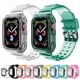 thumbnail image 2 of Más Nuevo Clear Band + Caso Para Apple Watch Series 7/6/SE/5/4/3/2/1 Correa Transparente Para iWatch 45 Mm 41 44 42 40 38, 2 of 4
