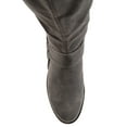 thumbnail image 5 of Journee Womens Meg Extra Wide Calf Stacked Heel Riding Boots, 5 of 10