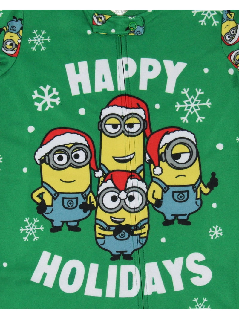 Despicable Me Minions Happy Holidays 2PC Sleep Matching Family Christmas  Pajama Set Sleepwear Loungewear - Walmart.com, image size:800x1067